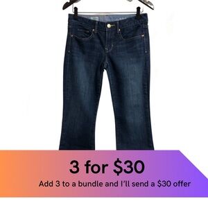 Gap curvy dark wash jeans.